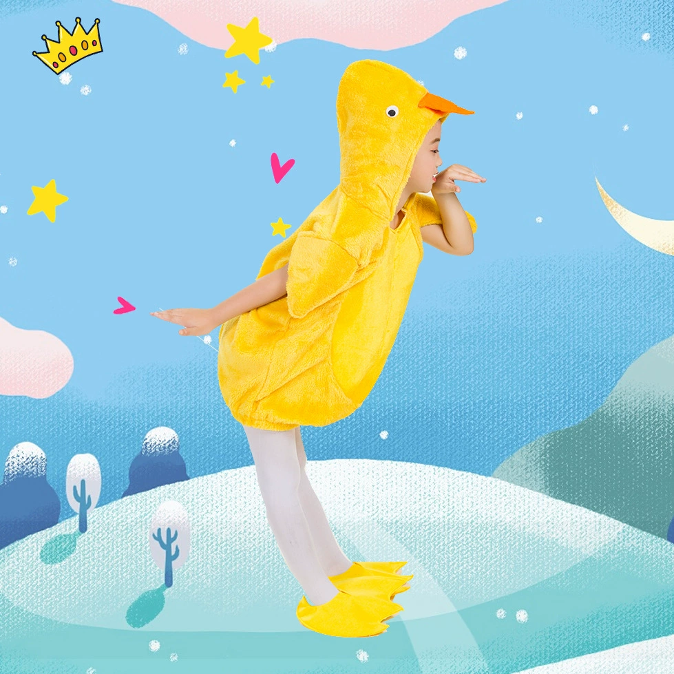 Детская одежда для выступлений маленьких уток, большая белая акула, одежда для выступлений с животными, курица, сумасшедшие мальчики и девочки, детская танцевальная одежда