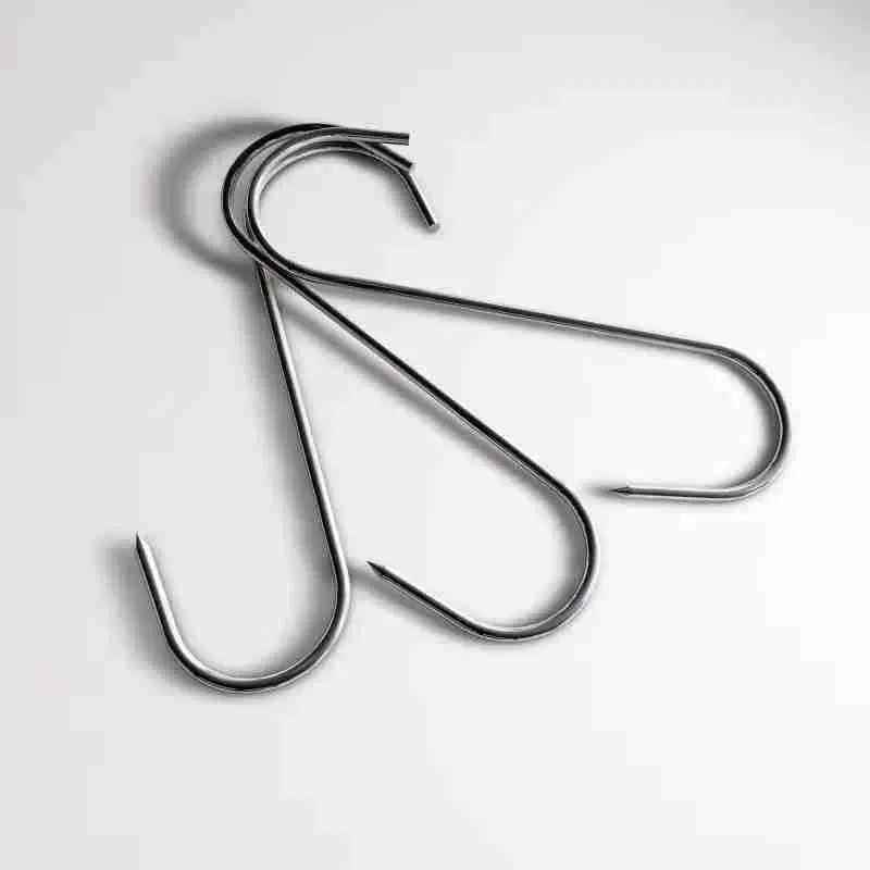 S勾腊肉挂钩挂腊肉钩不锈钢挂钩s型肉勾香肠勾鸭勾13厘米16厘米