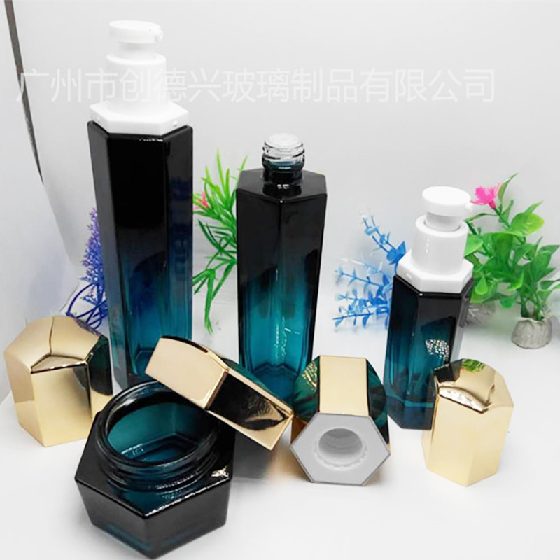 现货供应 高档化妆品瓶，水瓶，乳瓶，霜，精华液， 瓶身喷图