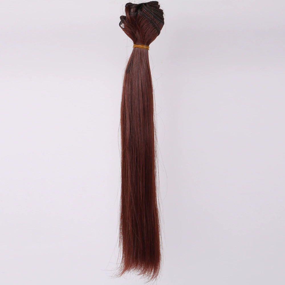 Doll Wig Straight Hair, DIY 25 cm, Synthetic Doll Hair Weft, Multiple Color Codes
