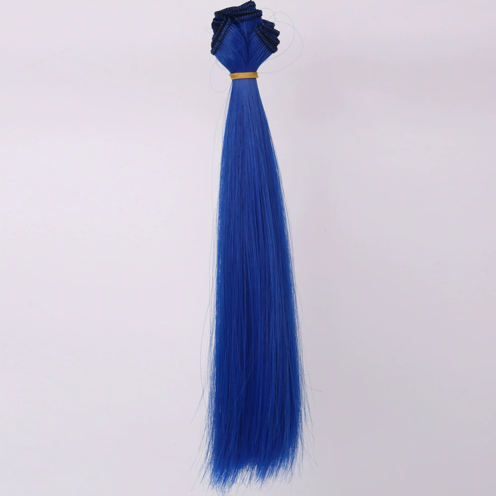 Doll Wig Straight Hair, DIY 25 cm, Synthetic Doll Hair Weft, Multiple Color Codes