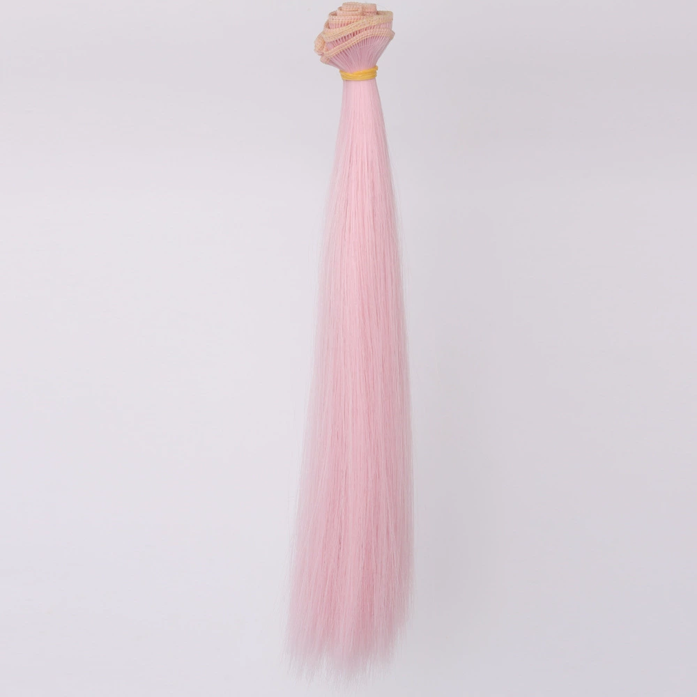 Doll Wig Straight Hair, DIY 25 cm, Synthetic Doll Hair Weft, Multiple Color Codes