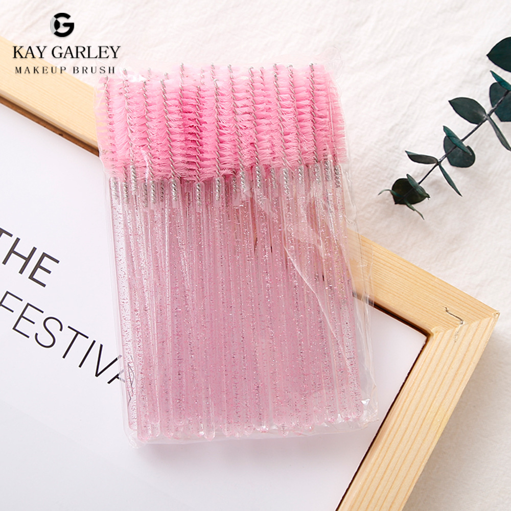 Cepillo desechable para pestañas y cejas – varilla de cristal, portátil y colorida