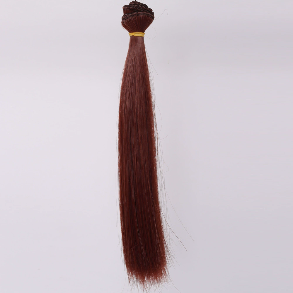 Doll Wig Straight Hair, DIY 25 cm, Synthetic Doll Hair Weft, Multiple Color Codes