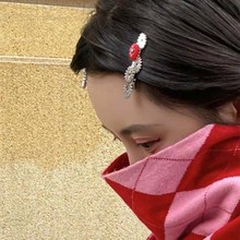 MONA 同款简约时尚气质发夹 ins网红新款 化妆头饰碎发夹刘海边夹