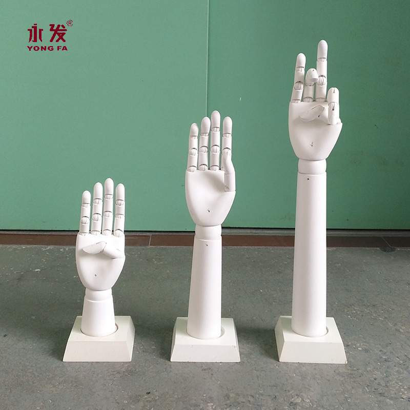 Wallet display props mobile phone shop wooden hand Display jewelry display display frame