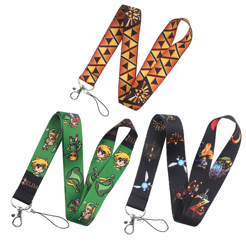 Mobile game Zelda Legend of Zelda mobile phone rope ID card mobile phone tag hanging neck key chain lanyard accessories