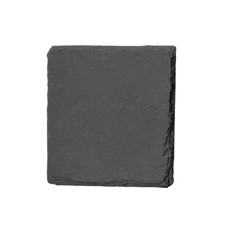 Suministro directo de fábrica Placa de pizarra natural creativo negro pizarra carne bandeja barbacoa Sushi Rock vajilla placa