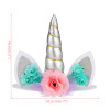 Spot unicorn eyelashes decorative set Children's unicorn hair hoe party unicorn cake table