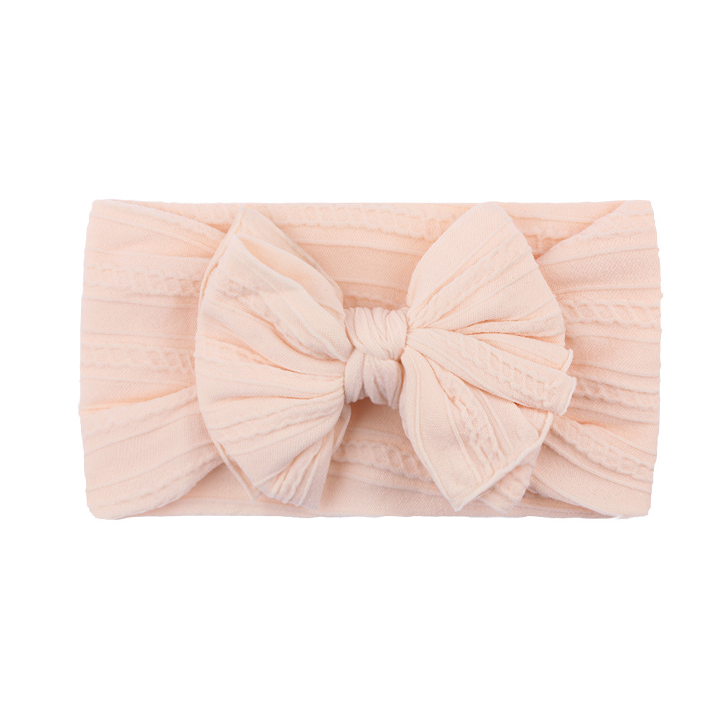 Banda de pelo suave bebé creativo europeo y americano banda de pelo suave accesorios para el cabello Jacquard de nylon suave