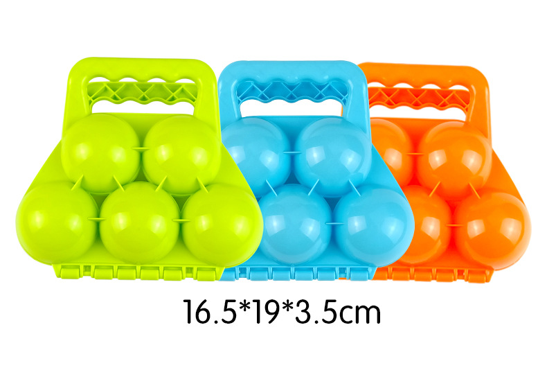 Bola de nieve al aire libre para niños lucha juguete artefacto extra grande bola de nieve clip de plástico dinosaurio amor clip nieve molde conjunto de herramientas