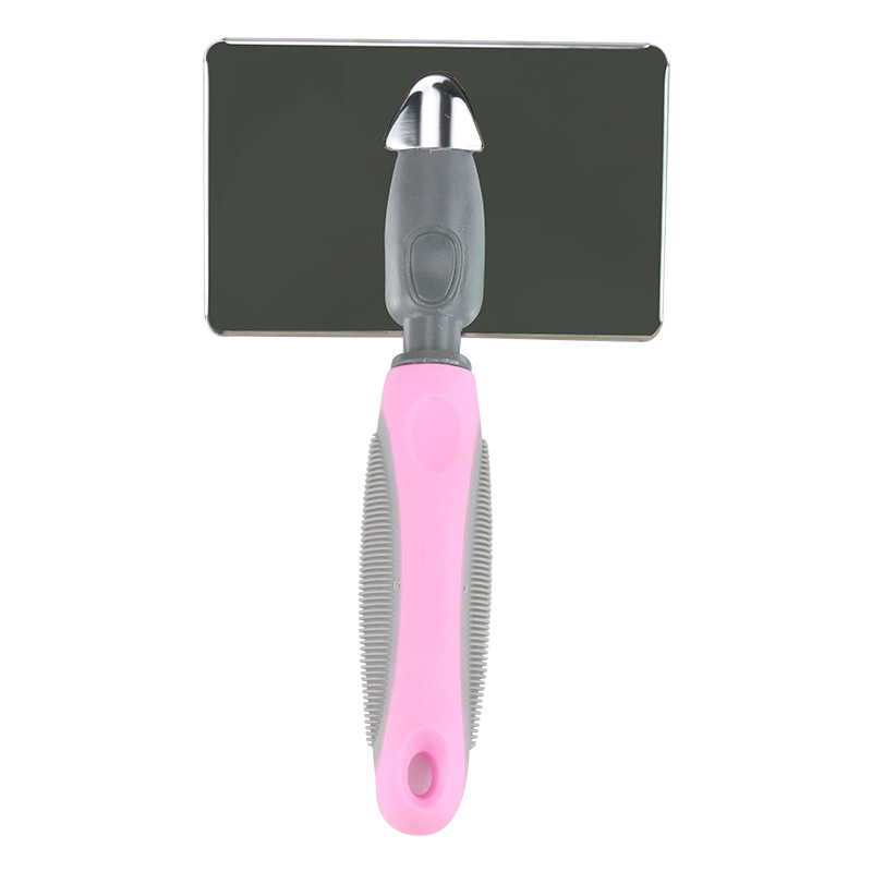 Suministros para mascotas Amazon nueva depilación peine para mascotas belleza nudo abierto gato peine mascota peine de la aguja en stock