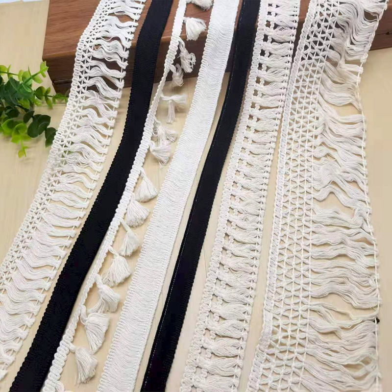 厂家直销纯棉线流苏扫把花边 DIY服装辅料 沙发窗帘材料 现货批发
