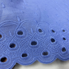 Factory wholesale 15cm wide cotton embroidery lace trim DIY skirt edging bedding curtain cotton lace trim