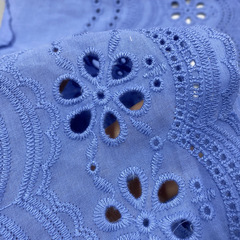 Manufacturer direct supply 21cm wide cotton embroidery lace trim DIY skirt edge bedding curtains cotton lace edge