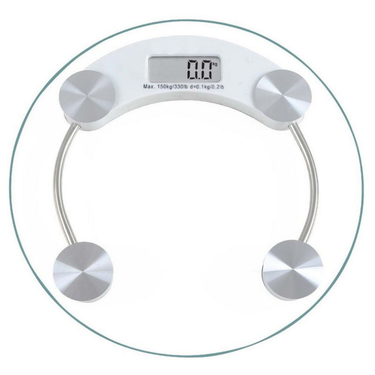 Suministro directo de fábrica Escala electrónica del cuerpo 33cm vidrio templado escala de peso Escala de Salud del hogar escala de peso electrónica
