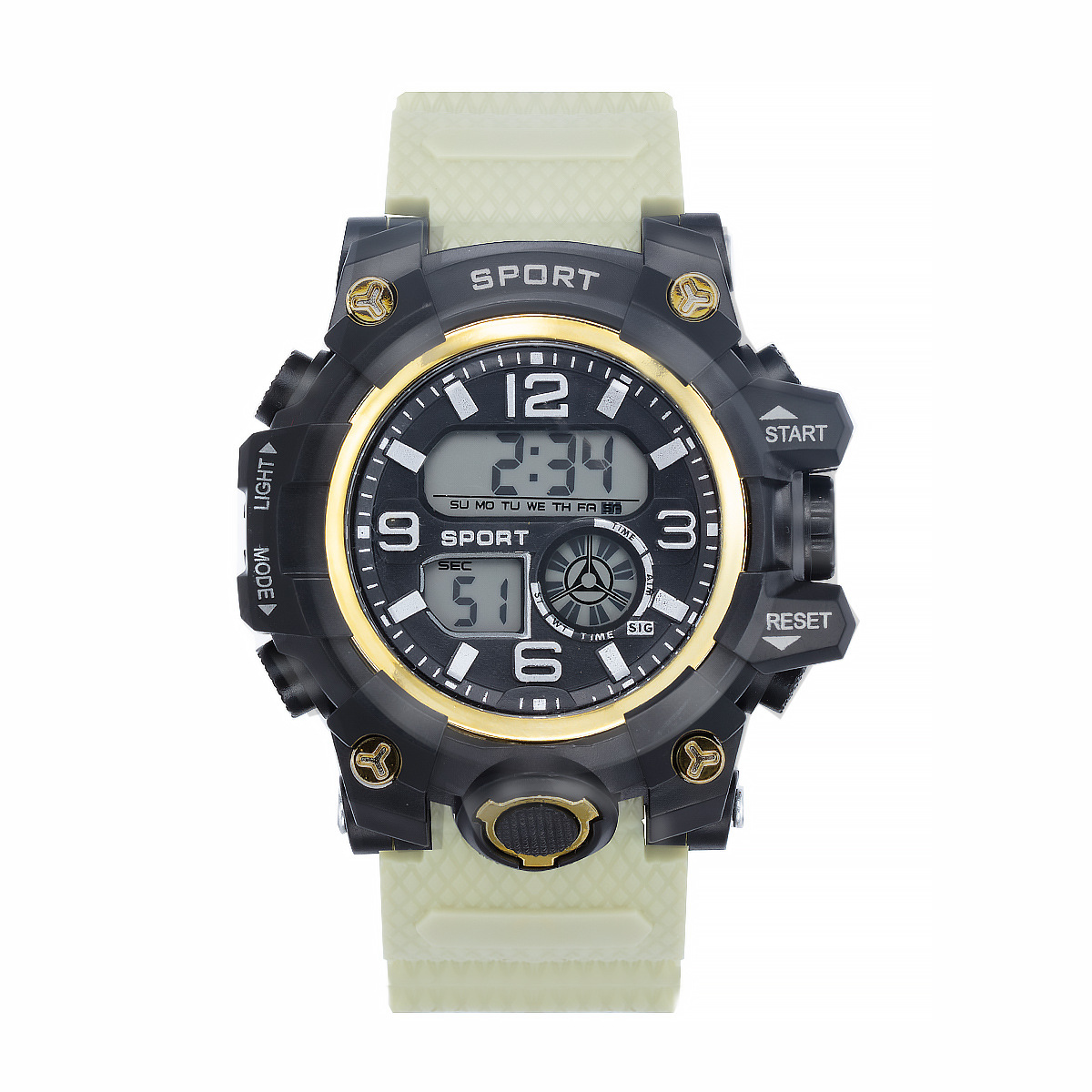 Moda de moda deportes al aire libre montañismo fresco moda reloj de los hombres estudiante masculino multi-funcional personalizado reloj electrónico al por mayor