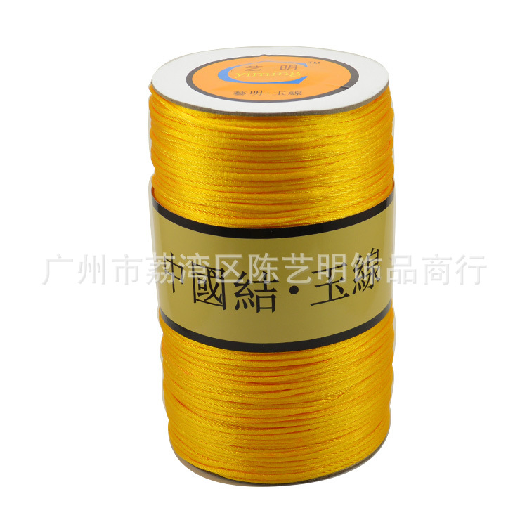 สีเหลืองทอง / ม้วนใหญ่เส้น7 1.5 (ยาวประมาณ800เมตร)