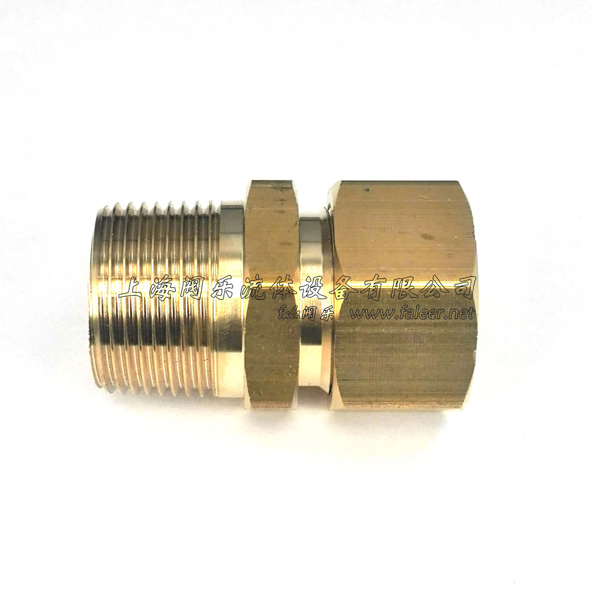 大量供应  黄铜卡套式直通终端接头  黄铜卡套直通接头价格优惠