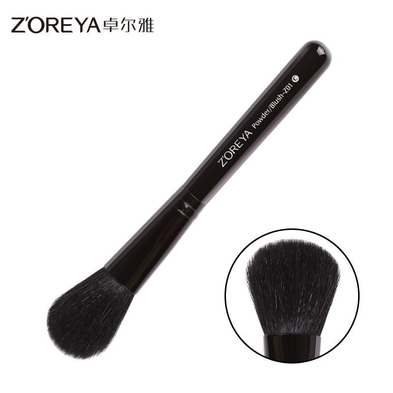 Zhuolya negro polvo suelto cepillo de maquillaje rubor rollo de pestañas sola herramienta de belleza cepillo de Fundación cepillo de sombra de ojos al por mayor