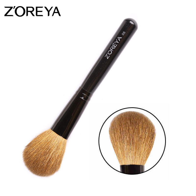 Zhuolya negro polvo suelto cepillo de maquillaje rubor rollo de pestañas sola herramienta de belleza cepillo de Fundación cepillo de sombra de ojos al por mayor