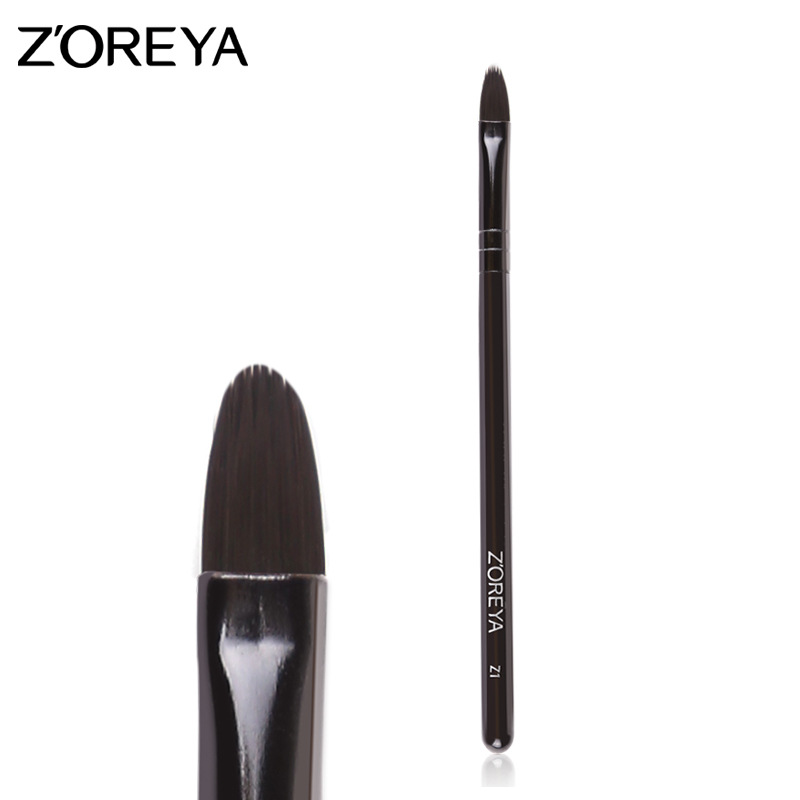 Zhuolya negro polvo suelto cepillo de maquillaje rubor rollo de pestañas sola herramienta de belleza cepillo de Fundación cepillo de sombra de ojos al por mayor