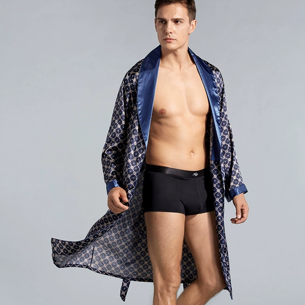 Deep Blue Flower-Single Play Robe