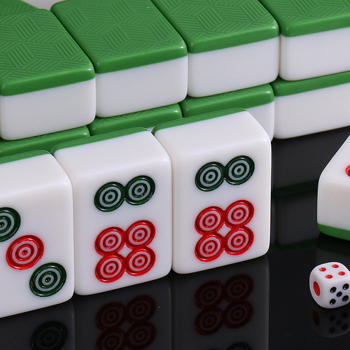 Factory supply melamine mahjong plastic box travel dormitory children portable entertainment educational small mahjong