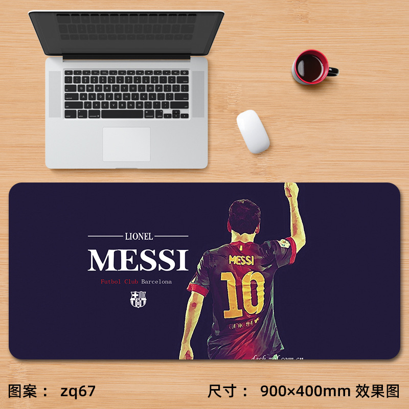 Alfombrilla de ratón nueva de Cristiano Ronaldo, extra grande, de fútbol, Messi, Bayern, La Liga, para juegos, e-sports, con reposamuñecas, para escritorio de computadora