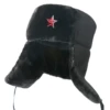 Black cloth black hair + sickle hammer five-pointed star