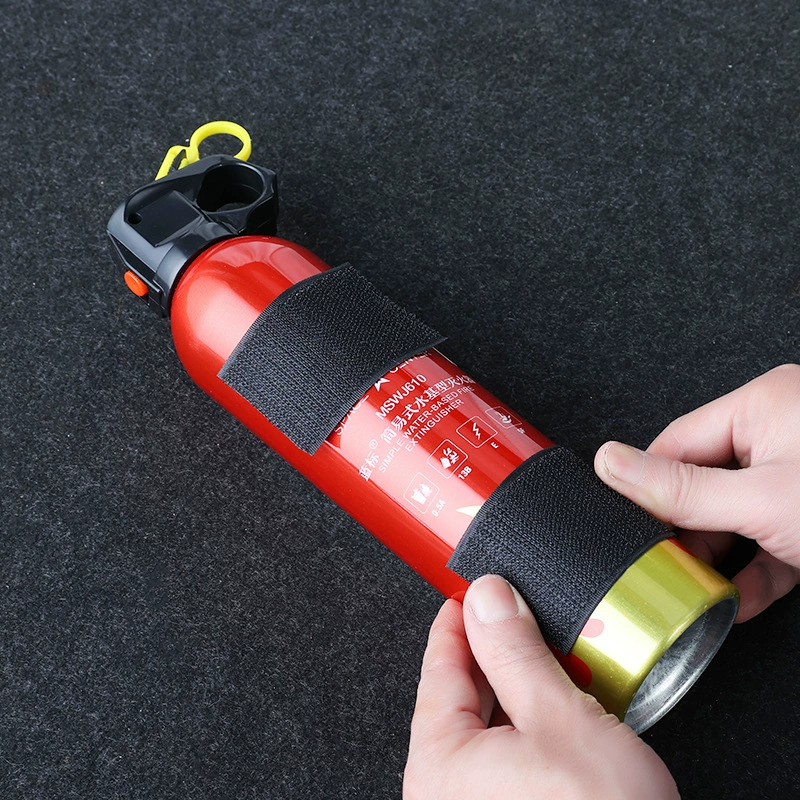 Кронштейн для автомобильного огнетушителя синего цвета с креплением на липучке, магической лентой для багажника и поролоновым огнетушителем