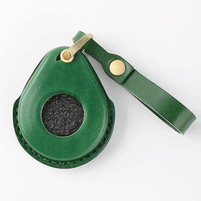 leather X48 key case gliding | Car key bag - green-hollow