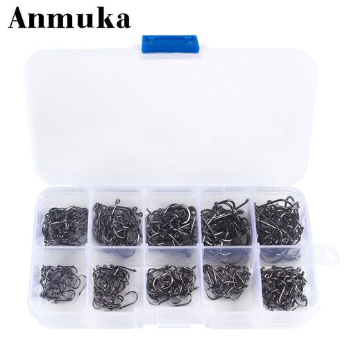 Drop shipping 3-12# Iseni barbed fishhook AliExpress foreign trade fishhook set fishing gear