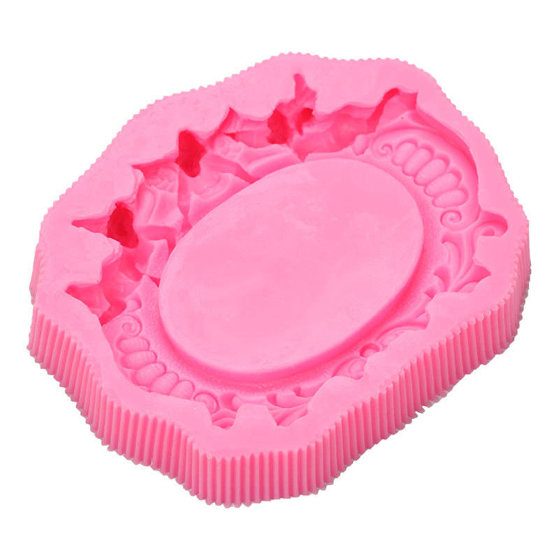 Estilo europeo pequeño Ángel marco de fotos fondant pastel de yeso postre Mesa decoración epoxi arcilla molde de silicona