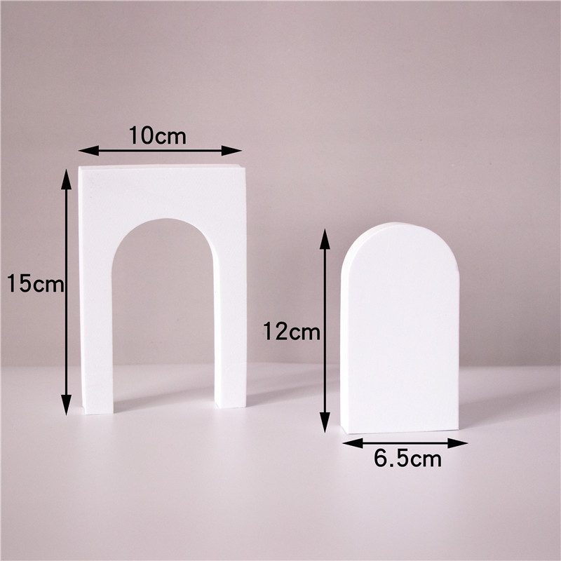 Cube fotografía apoyos trapezoidal geometría hueca fotografía decoración fotografía Fondo ins simple fotografía Decoración