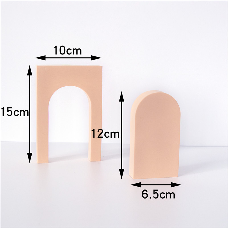 Cube fotografía apoyos trapezoidal geometría hueca fotografía decoración fotografía Fondo ins simple fotografía Decoración