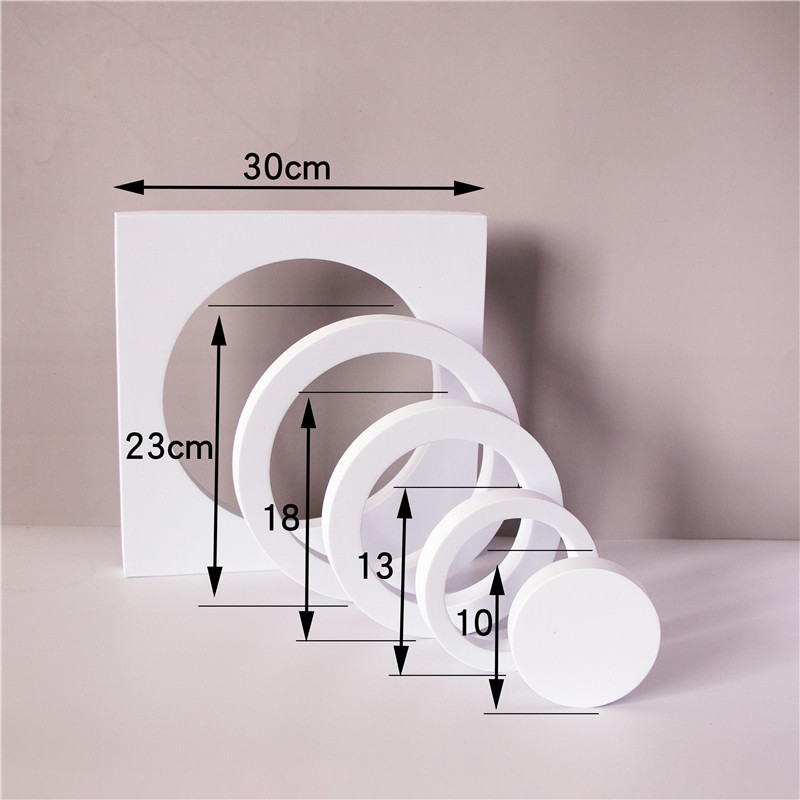 Cube fotografía apoyos trapezoidal geometría hueca fotografía decoración fotografía Fondo ins simple fotografía Decoración