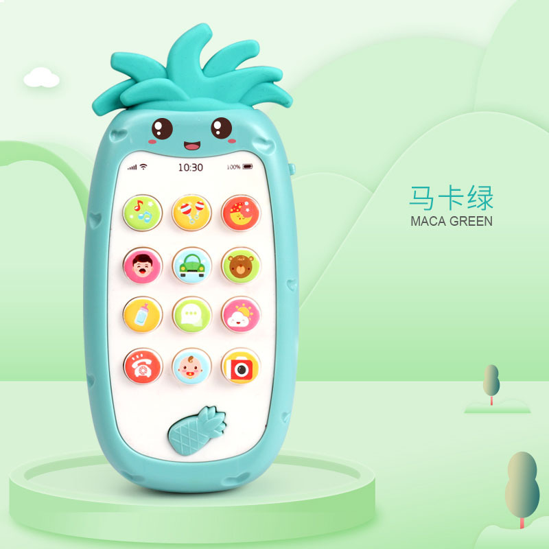 Iluminación infantil educación temprana juguetes para bebés teléfono móvil princesa inteligente simulación teléfono fijo cerebro-movimiento inteligencia mordedor partes