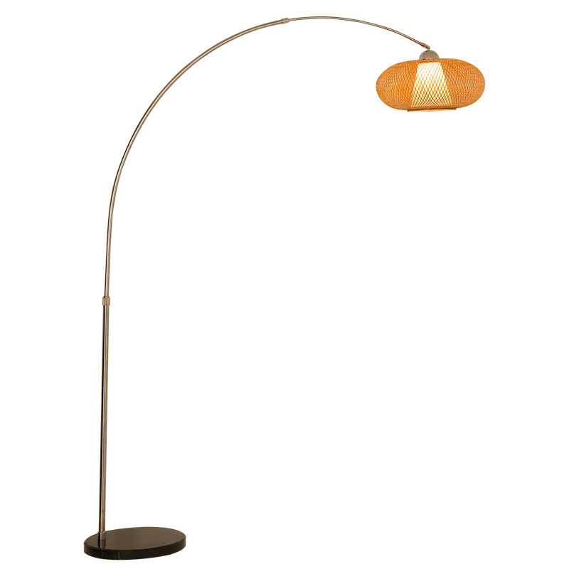 Lámpara de pesca Sala de té Chino sala de estar sofá decoración lámpara de pie Nordic restaurante creativo Japonés tatami lámpara de pie