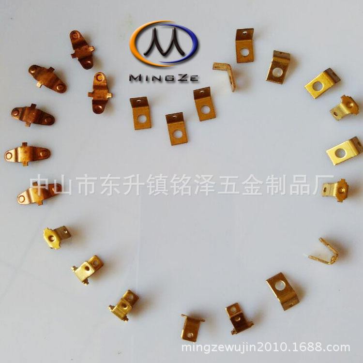 国内外开关插座灯具五金导电黄铜弹簧片来图纸样品连续模冲压厂