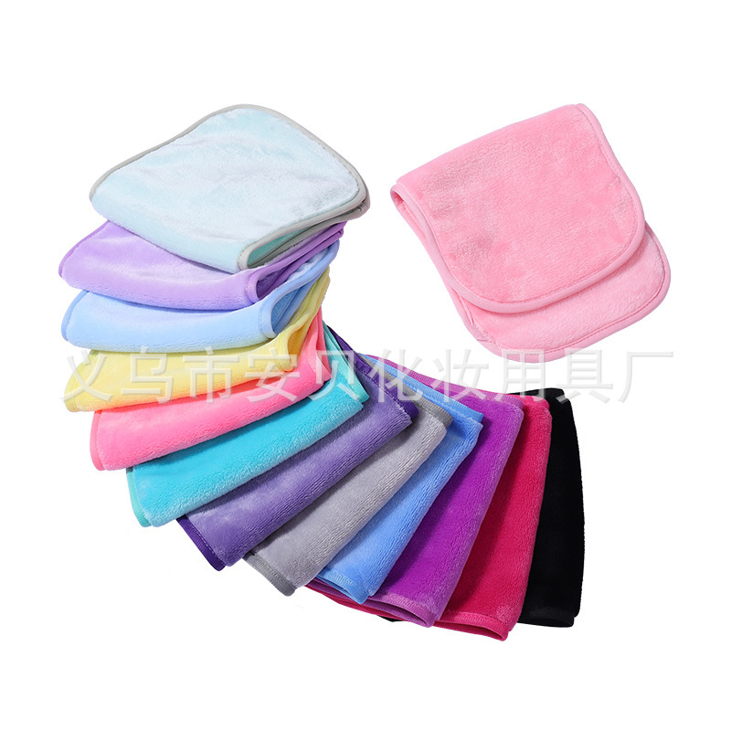 Manufacturer's Flannel Microfiber Square Makeup Remover Wipes, Lazy Cleaning Beauty Cleansing Towels, Makeup Remover Wipes Manufacturer's Flannel Microfiber Square Makeup Remover Wipes, Lazy Cleaning Beauty Cleansing Towels, Makeup Remover Wipes