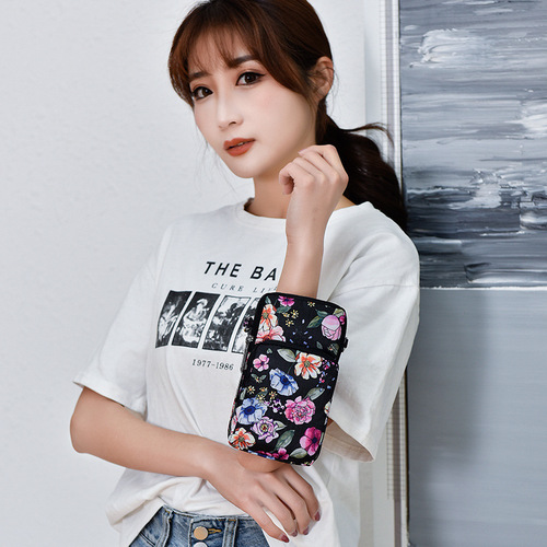 New mobile phone bag, women's mini bag, shoulder crossbody bag, wrist coin purse, casual sports and dancing forearm bag