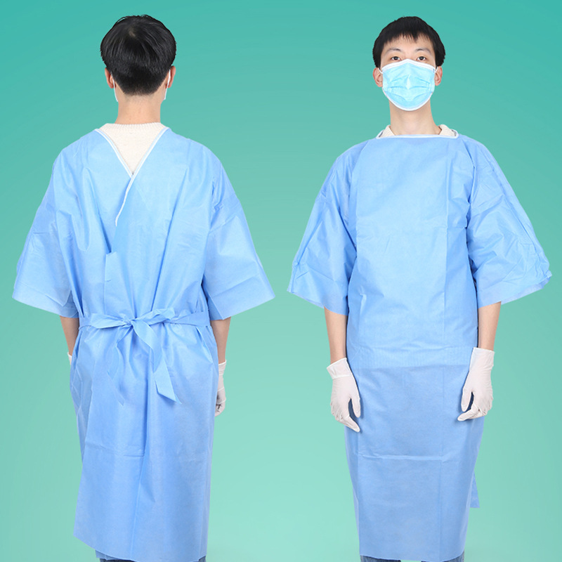 厂家批发供应一次性汗蒸服装轻便浴袍艾灸桑拿服无纺布浴服男女