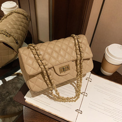 2023 Autumn and Winter New Trendy Bags Women's Fashionable Texture Versatile Diamond Chain Crossbody Single Shoulder Handheld Small Square Bag