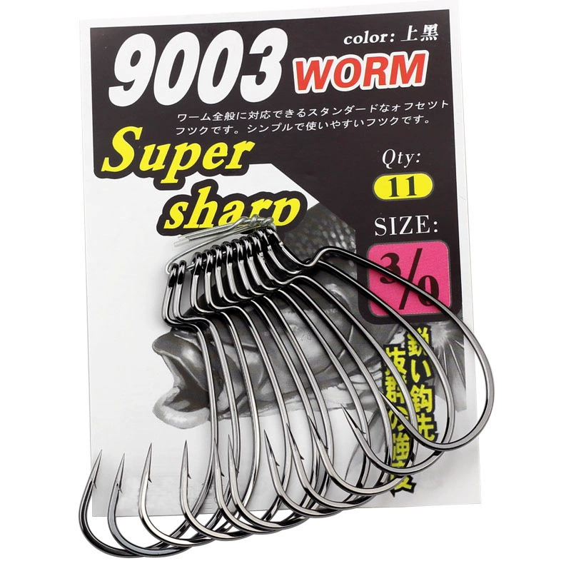 Угловой крючок для червя/маховика (BKK) 9003CD — тяжелый класс, широкий живот, усиленный, черный