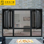 汕尾窗纱一体95平开窗民宿钢化玻璃落地窗防蚊室内转角窗户铝合金