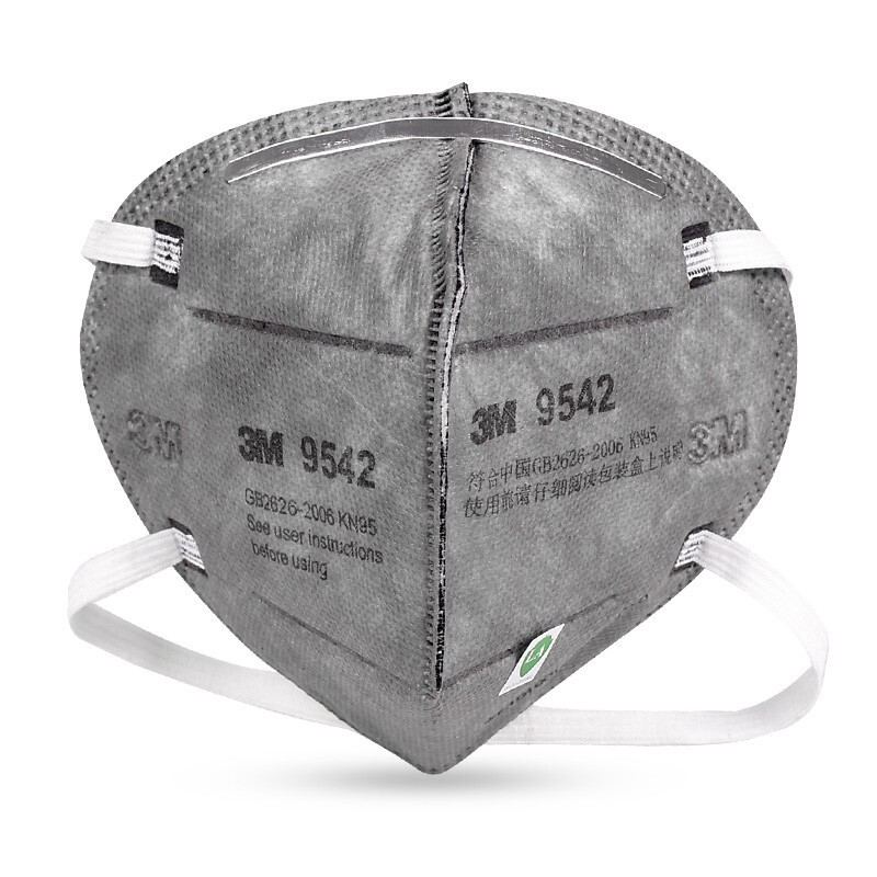 3M 9542/9541口罩KN95级 防尘颗粒物尾气粉尘异味装修活性炭口罩