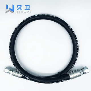 高压油管钢丝编织管液压胶管工程机械橡胶管耐油输油管