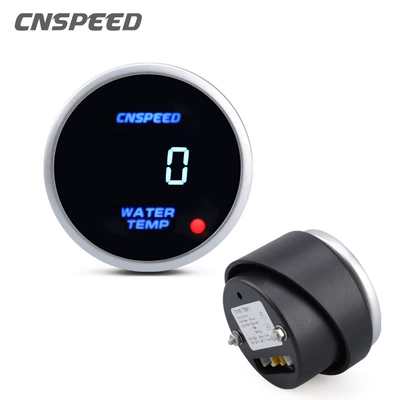 Yeni Avtomobil Modifikasiyası Ümumi Su Termometri 52mm Rəqəmsal LED Mavi İşıq 12/24V