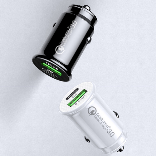 PD Mini Car Charger Dual USB Fast Charging Car Cigarette Lighter Fast Charger